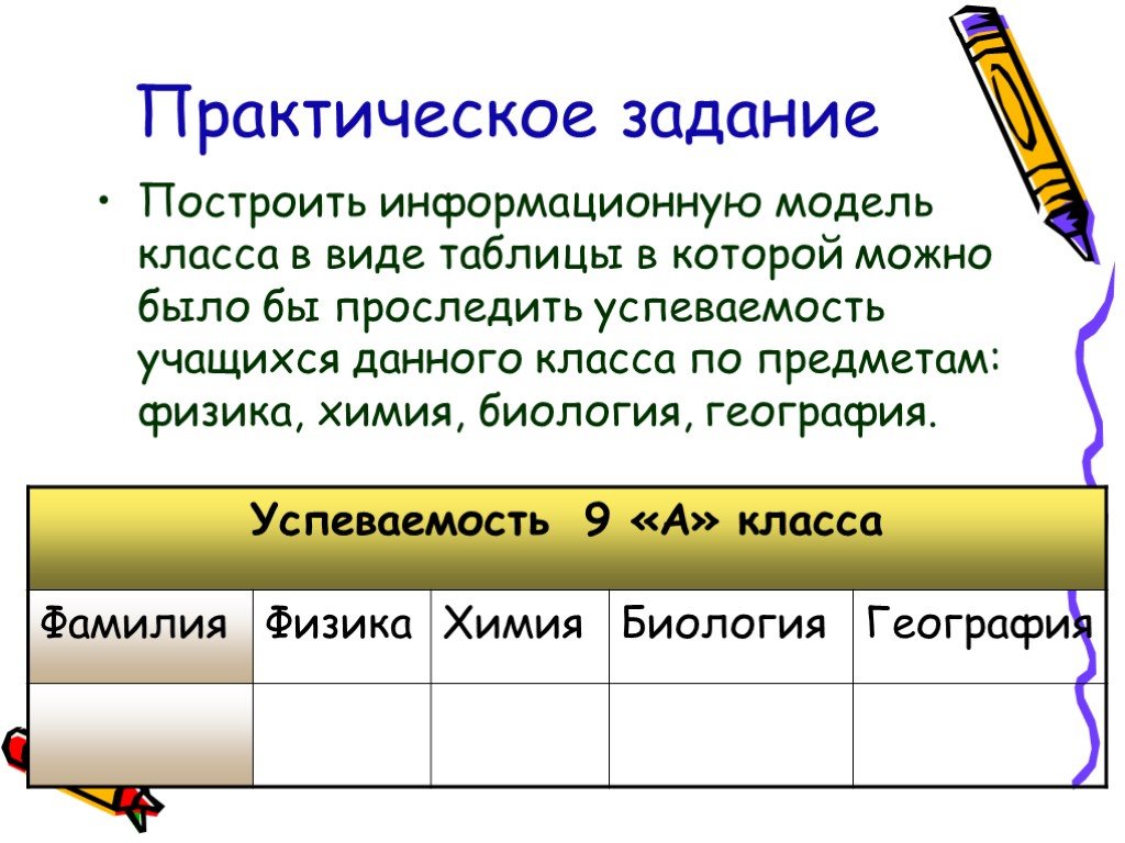 Информационную модель родословной часто представляют в виде таблицы дерева сети плана