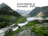 Scots (mostly in Scotland) - 8,5%