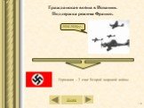 Гражданская война в Испании. Поддержка режима Франко. Германия – 2 очаг Второй мировой войны