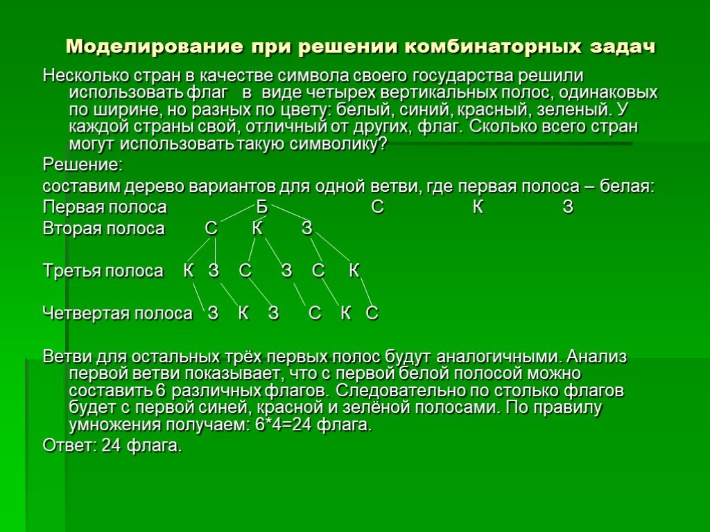 Проект на тему текстовые задачи и моделирование