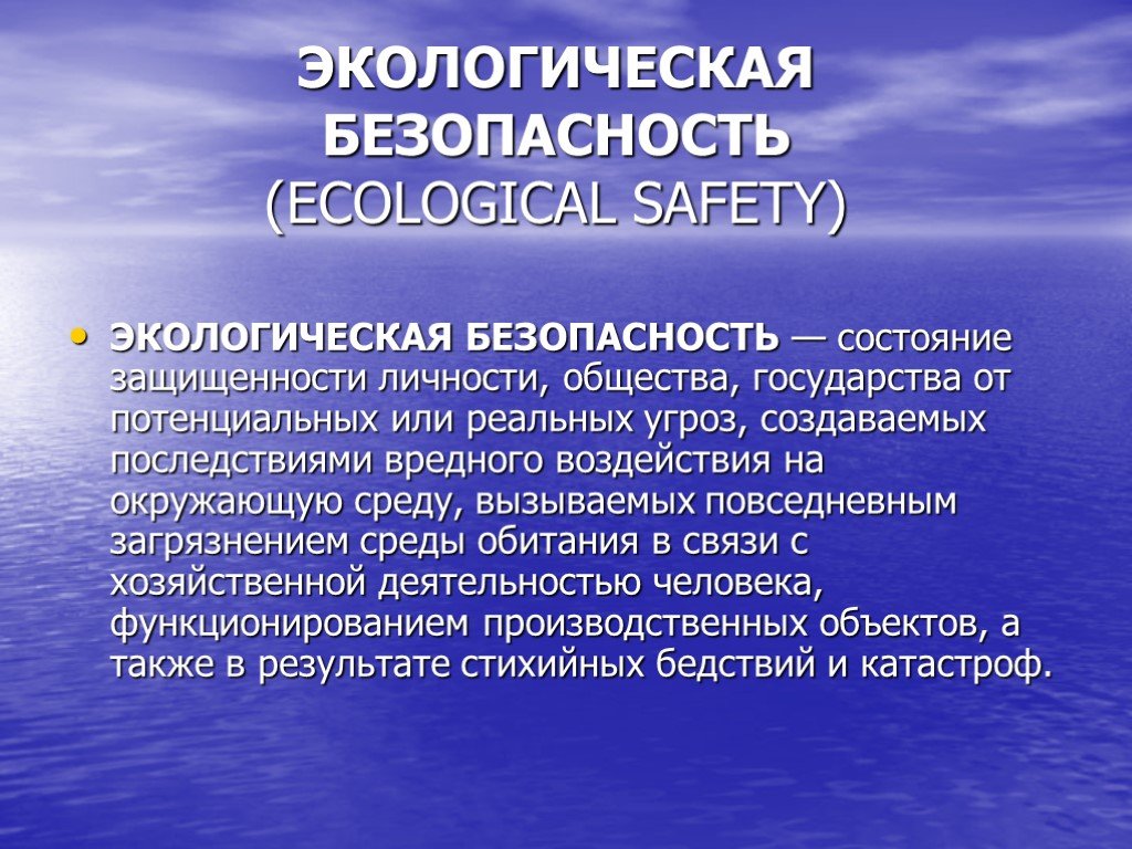 Безопасность окружающей. Понятие экологической безопасности. Обеспечение экологической безопасности примеры. Экологическая безопасность презентация. Термин экологическая безопасность.