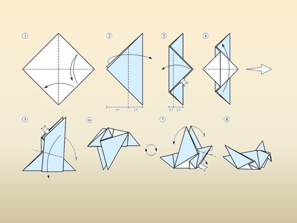 Легкая птичка из бумаги. Оригами птица. Оригами голубь. Оригами птица схема. Оригами для малышей птичка.