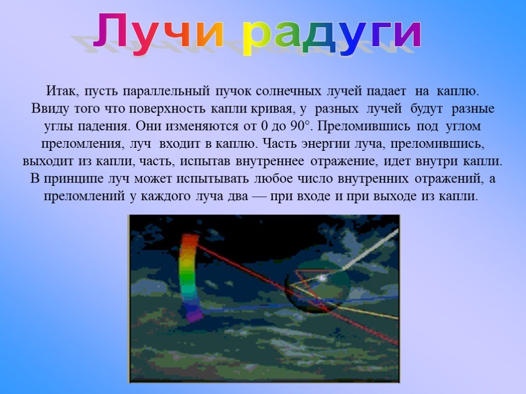 Где появляется радуга. Радуга доклад по физике. Радуга в физике презентация. Откуда появляется Радуга. Как появляется Радуга для детей.