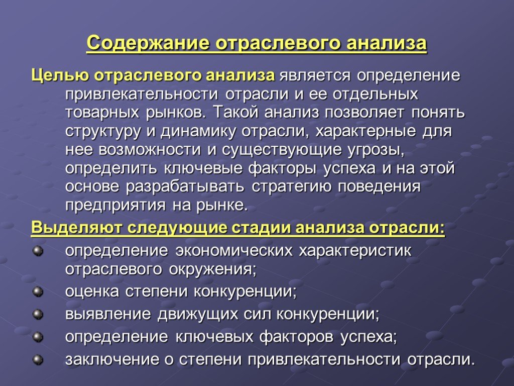 Характерная промышленность