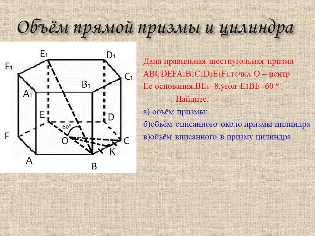 Объем примы. В правильной шестиугольной призме abcdefa1b1c1d1e1f1. Объем правильной шестиугольной Призмы формула. Объем 6 угольной Призмы формула. Объем шестигранной Призмы формула.