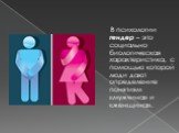 В психологии гендер – это социально биологическая характеристика, с помощью которой люди дают определение понятиям «мужчина» и «женщина».