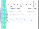 вторичные спирты третичный спирт Изомерия одноатомных спиртов связана: со строением углеродного скелета (например, бутанол-2 и 2-метилпропанол-2) с положением функциональной группы ОН - (пропанол-1 и пропанол-2). пропанол-2 буганол-2 2-метилпропанол-2