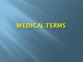 Medical terms