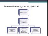 Материалы для студентов