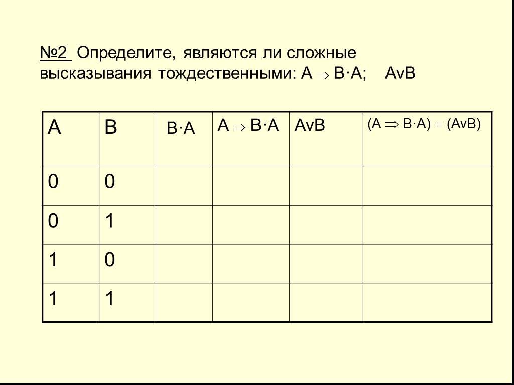 Тождественную истинность