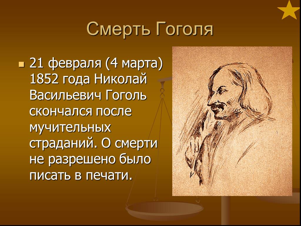 Сколько лет было гоголю. Гоголь презентация смерть. Литературные герои Гоголя.