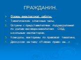 Формы внеклассной работы: Тематические классные часы; Встречи с представителями подразделений по делам несовершеннолетних ОВД, школьным инспектором; Конкурсы, викторины по правовой тематике; Дискуссии на тему «Я имею право на…»