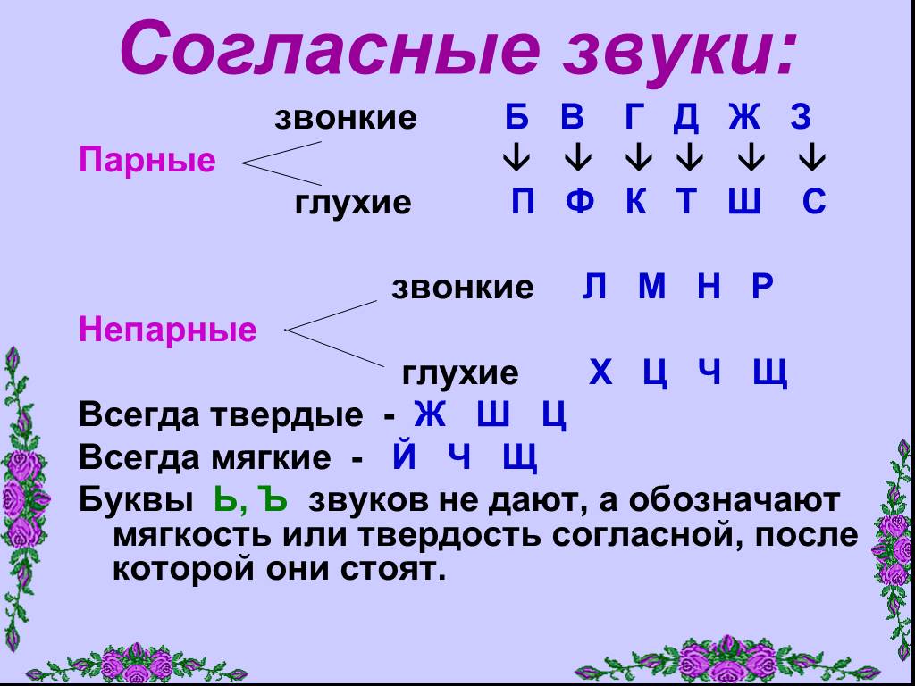 Непридыхательные звуки русского языка