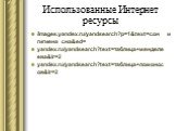 Использованные Интернет ресурсы. /images.yandex.ru/yandsearch?p=1&text=сон и гигиена сна&ed= yandex.ru/yandsearch?text=таблица+менделеева&lr=2 yandex.ru/yandsearch?text=таблица+ломоносов&lr=2