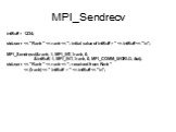 MPI_Sendrecv. intBuff = 1234; std::cerr