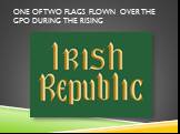 One of two flags flown over the GPO during the Rising