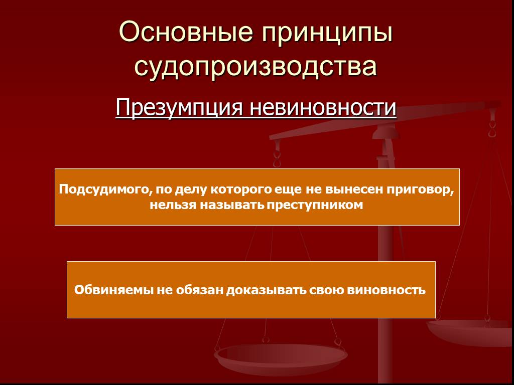 Обвиняемый обязан доказывать свою невиновность