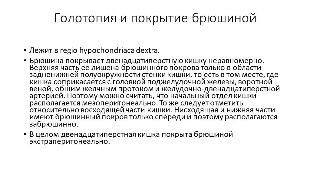 Голотопия. 12 Перстная кишка отношение к брюшине. Двенадцатиперсная к-ка покрытие брюшиной.