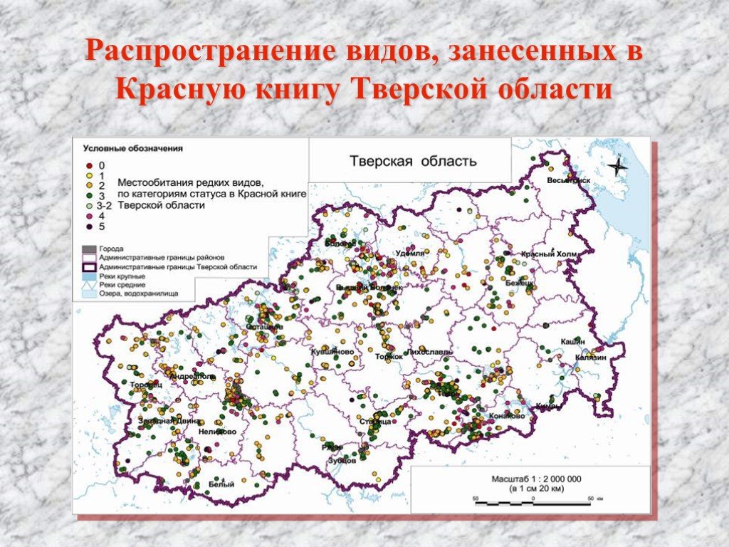 Оопт тверской области карта