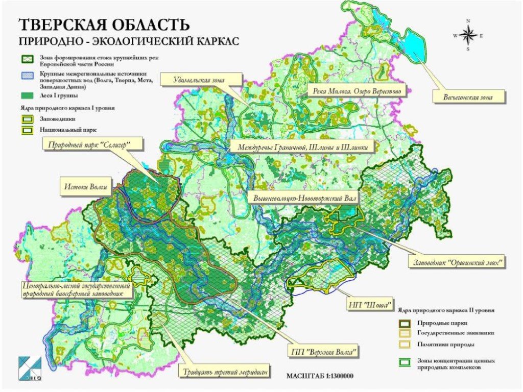 Карта рельефа твери