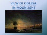 View of Odessa in moonlight