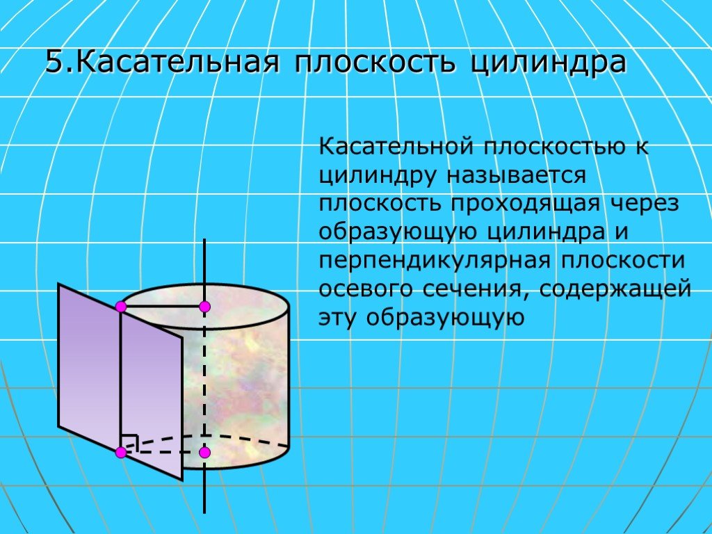 Через образующую. Касательная плоскость к цилиндру. Касательной плоскостью к цилиндру. Через образующую цилиндра проведено два сечения. Плоскость проходящая через образующие цилиндра.