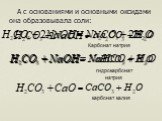 А с основаниями и основными оксидами она образовывала соли: карбонат калия