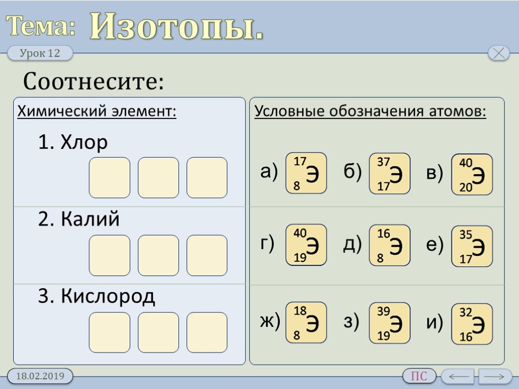 Калий 3 кислород. Условные обозначения атомов. Условное обозначение атома хлора. Условные обозначения атома кислорода атомы. Задания по теме изотопы.