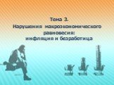 Тема 3. Нарушения макроэкономического равновесия: инфляция и безработица