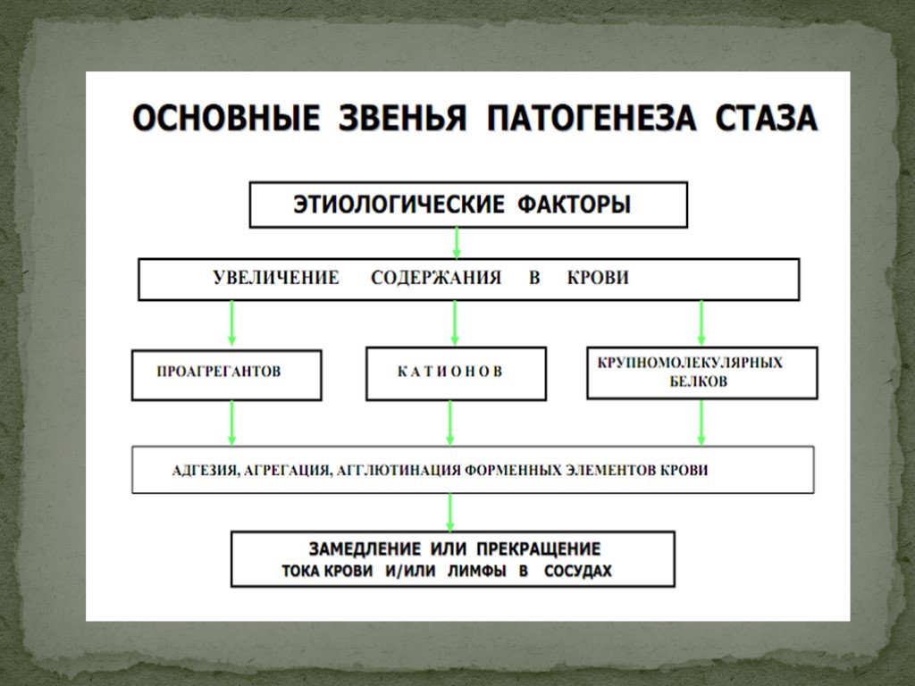 Важным звеном. Патогенез стаза схема. Механизм развития стаза. Основные звенья патогенеза стаза. Стаз этиология.