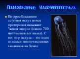 По преобладанию остатков медуз конец протерозоя называют "веком медуз« (около 700 миллионов лет назад). С тех пор медуза – это один из самых многочисленных хищников на Земле.