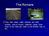 They built roads, walls, schools and bath houses. And of course, collected taxes. Soon most of the Celts got used to the Roman way of life.