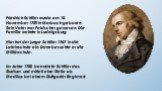 Friedrich Schiller wurde am 10. November 1759 in Marbach geboren. Sein Vater war Feldscher gewesen. Die Familie wohnte in Ludwigsburg Hier trat der junge Schiller 1767 in die Lateinschule ein. Dann besuchte er die Militärschule. Im Jahre 1780 beendete Schiller das Studium und erhielt eine Stelle als