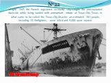 16 April 1947, the French registered ex-liberty ship caught fire and exploded dockside while being loaded with ammonium nitrate at Texas City, Texas. In what came to be called the Texas City Disaster an estimated 581 people, including 28 firefighters, were killed and 5,000 were injured. №22 SS Grand
