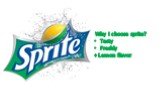 Why I choose sprite? Tasty Freshly + Lemon flavor