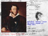 В.А. Тропинин. "Портрет Пушкина". 1827 г. Этот портрет Тропинину заказал сам Пушкин и подарил его своему другу.