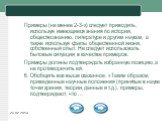 Примеры (не менее 2-3-х) следует приводить, используя имеющиеся знания по истории, обществознанию, литературе и другим наукам, а также используя факты общественной жизни, собственный опыт. Не следует использовать бытовые ситуации в качестве примеров. Примеры должны подтверждать избранную позицию, а 