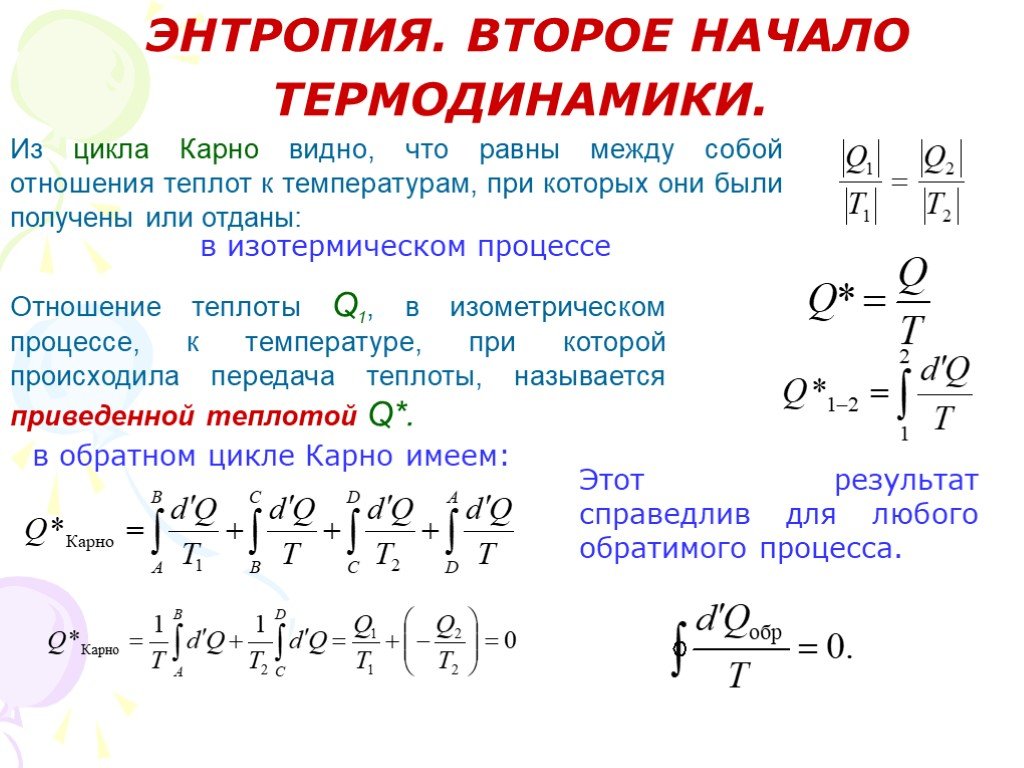 Изменение энтропии при смешении