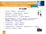 Тема 3. Психотехнологии эффективных коммуникаций в бизнесе. ЛЕКЦИЯ. Понятия: общение, коммуникация. Содержание и характеристики общения. Функции и структура общения. Мотивационно-целевая сторона общения. Коммуникационная сторона общения: коммуникативные барьеры, информация, коммуникации.Вербальная, 