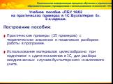 Учебное пособие «ПБУ 18/02 на практических примерах в 1С:Бухгалтерия 8». 2-е издание. Построение пособия: Практические примеры (35 примеров) с теоретическим анализом и пошаговым разбором работы в программе. Использование материалов целесообразно при подготовке к сдаче экзаменов в 1С, для разбора нео