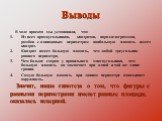 Выводы. В ходе проекта мы установили, что: Из всех прямоугольников, квадратов, параллелограммов, ромбов с одинаковым периметром наибольшую площадь имеет квадрат. Квадрат имеет большую площадь, чем любой треугольник равного периметра. Чем больше сторон у правильного многоугольника, тем большую площад