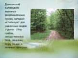 Дьяковский заповедник является рекреационным лесом, который используют для различных видов отдыха: сбор грибов, лекарственных трав, лещины, ягод, пеших и лыжных прогулок.