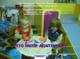 Что такое адаптация? Педагог-психолог Казина К. А. Южное окружное управление образования Департамента образования города Москвы Государственное образовательное учреждение детский сад комбинированного вида № 1777