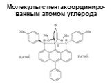 Молекулы с пентакоординиро- ванным атомом углерода