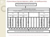 Схема линейно-функциональной организации бухгалтерского аппарата