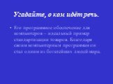 Его программное обеспечение для компьютеров – идеальный пример стандартизации товаров. Благодаря своим компьютерным программам он стал одним из богатейших людей мира.