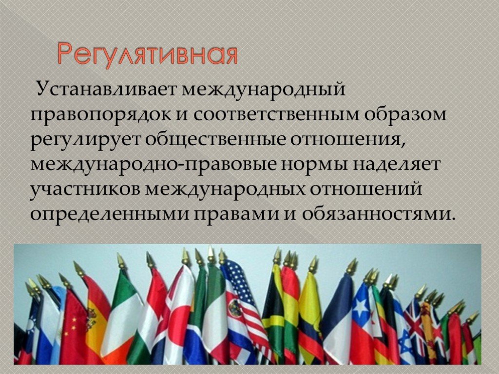 Международный правопорядок. Международные нормы и принципы в правовой системе России. Международные правовые отношения.