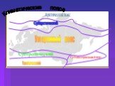 Арктический пояс Субарктический Умеренный пояс Субтропический. Субэкваториальный пояс. Тропический. Климатические пояса
