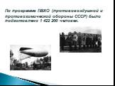 По программе ПВХО (противовоздушной и противохимической обороны СССР) было подготовлено 1 422 200 человек.