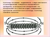 Соленоид – это катушка индуктивности в виде намотанного на цилиндрическую поверхность изолированного проводника, по которому течёт электрический ток. Электрический ток в обмотке создает в окружающем пространстве магнитное поле соленоида. Соленоид становится магнитом.